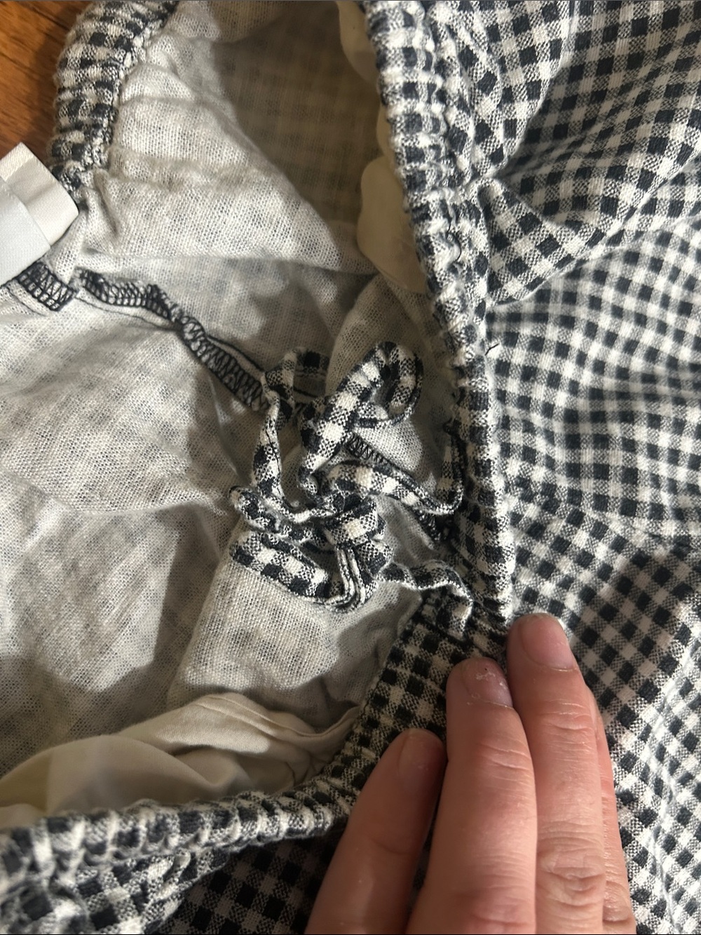 a new day Black & White Gingham Men’s Pants - Picture 3 of 4